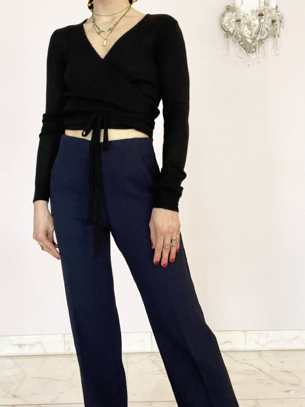 Laviniaturra Pantaloni dritti con risvolto Vendite Flash
