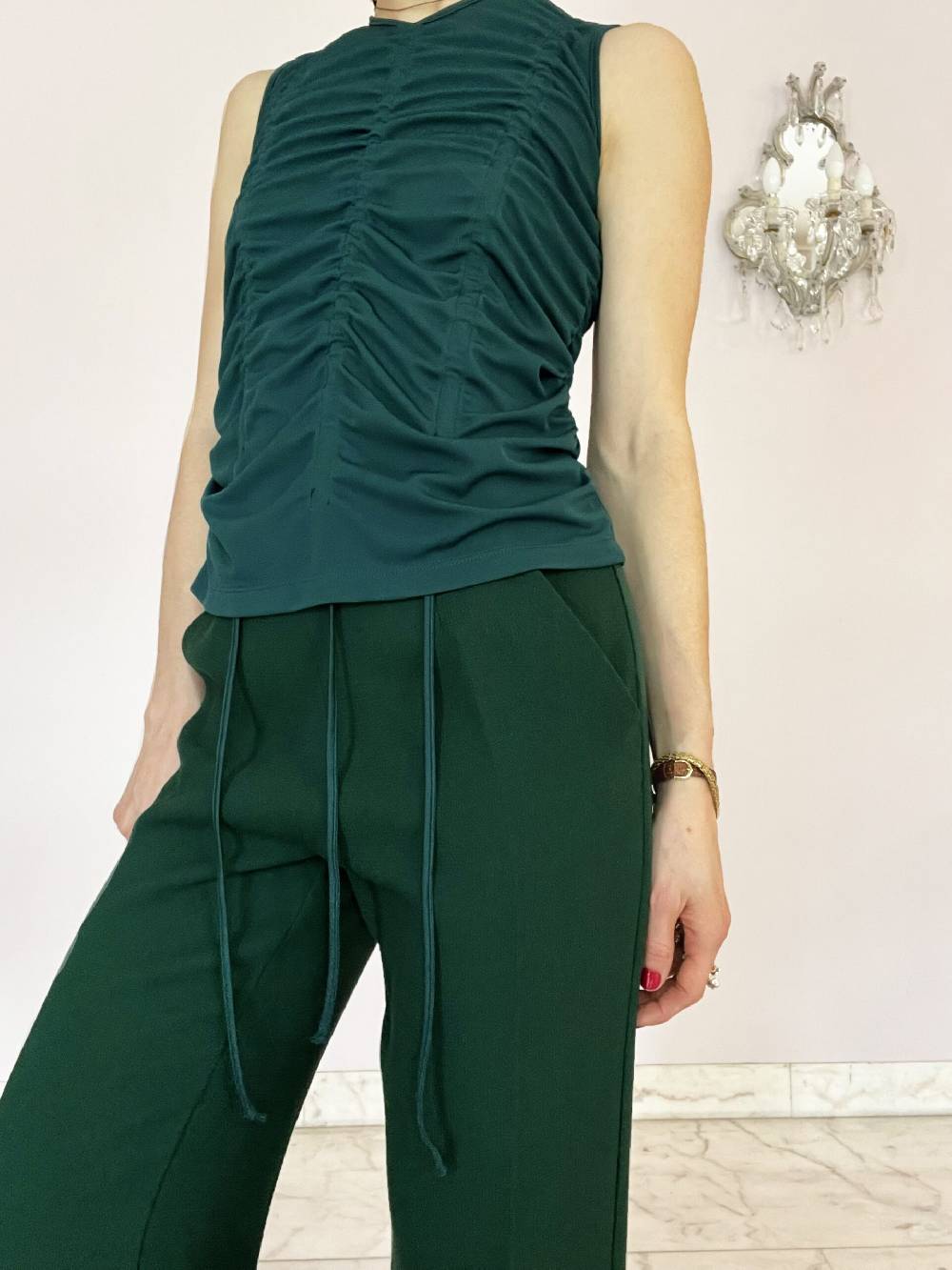Laviniaturra Top con drappeggio Promozione Limitata