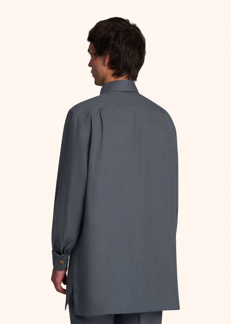 Kiton AAL - CAMICIA SPORT LINO UMC016H0883815 Vendita Calda