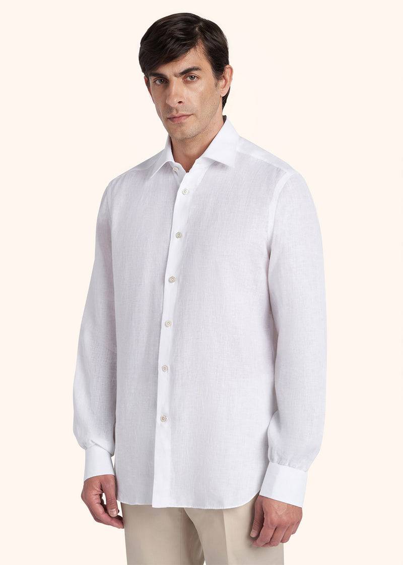 Kiton CAMICIA LINO UCMH0884701 Vendita Economica