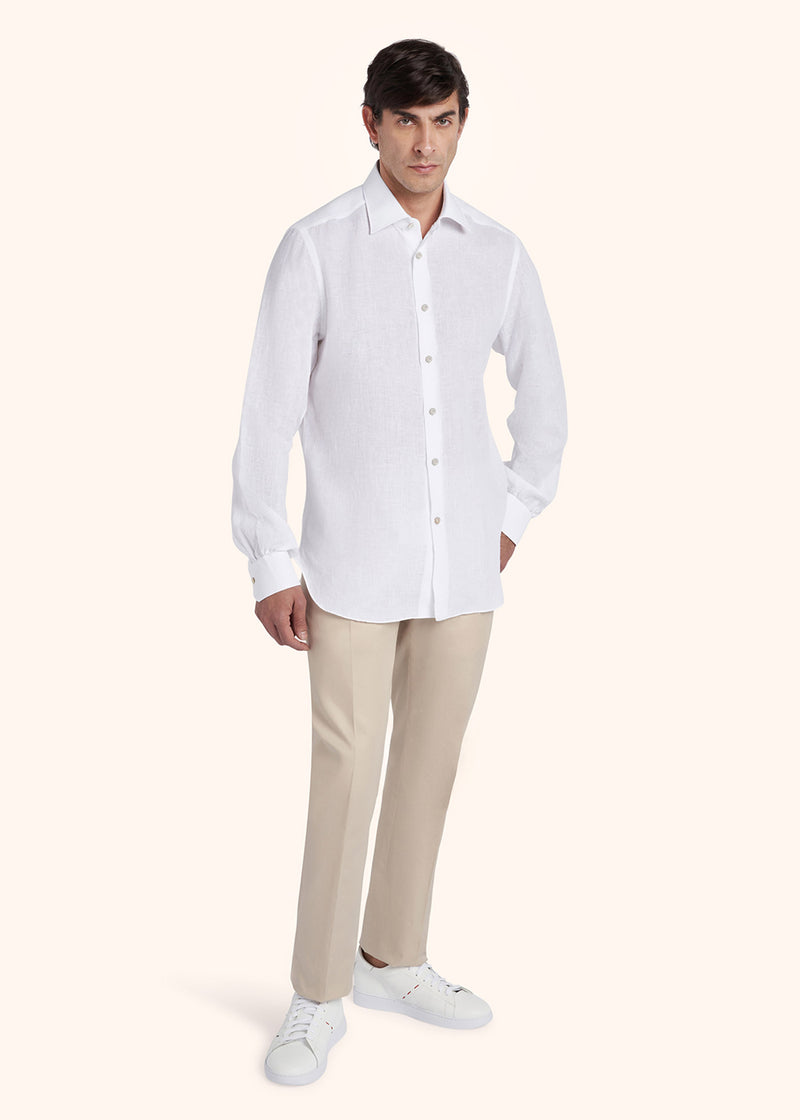 Kiton CAMICIA LINO UCMH0884701 Vendita Economica