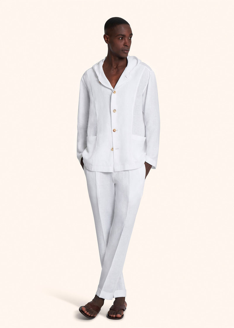 Kiton LUCA - FELPA C/CAPPUCCIO LINO UMCLUCAH0883801 Saldi Di Fabbrica