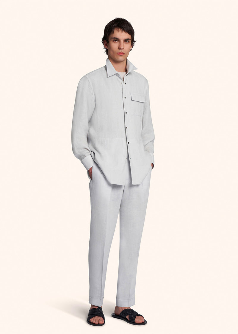 Kiton BUBA - CAMICIA LINO UMCBUBAH0883813 Nuova