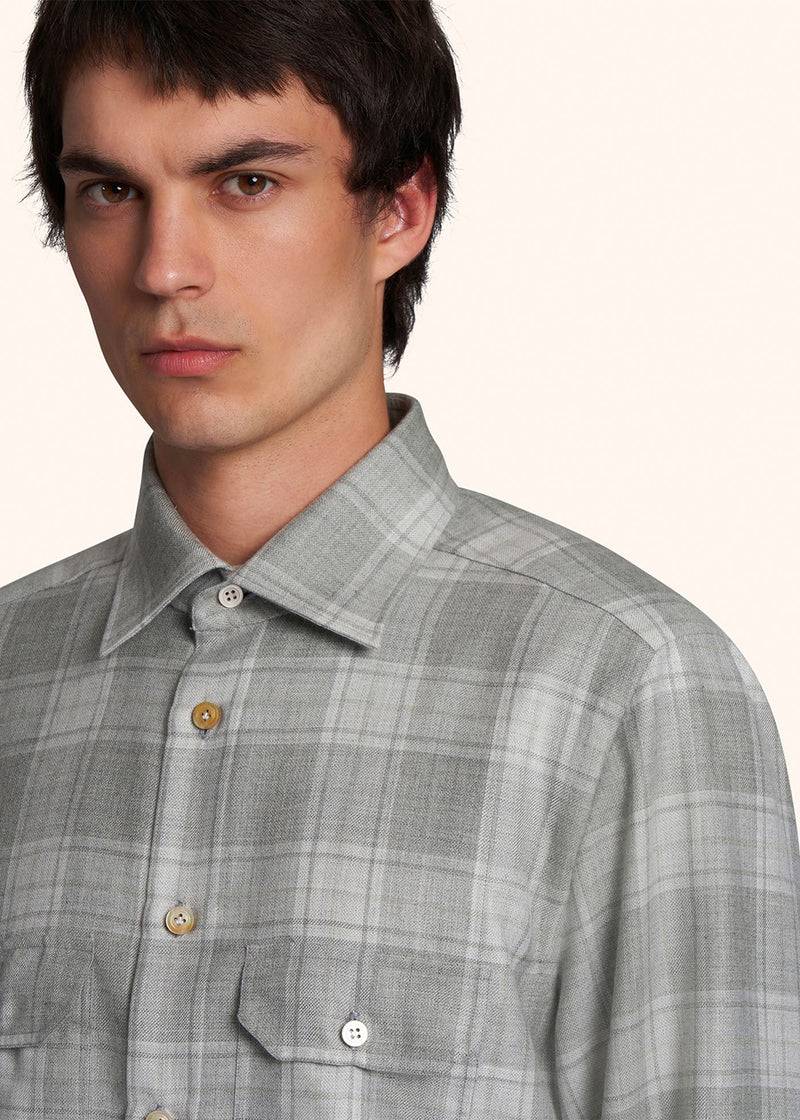 Kiton CAMICIA CASHMERE UCWMK0614C01 Moda