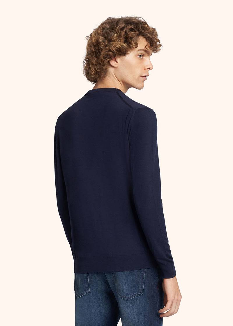 Kiton MAGLIA SCOLLO V LANA UK865K4 Consegna Veloce
