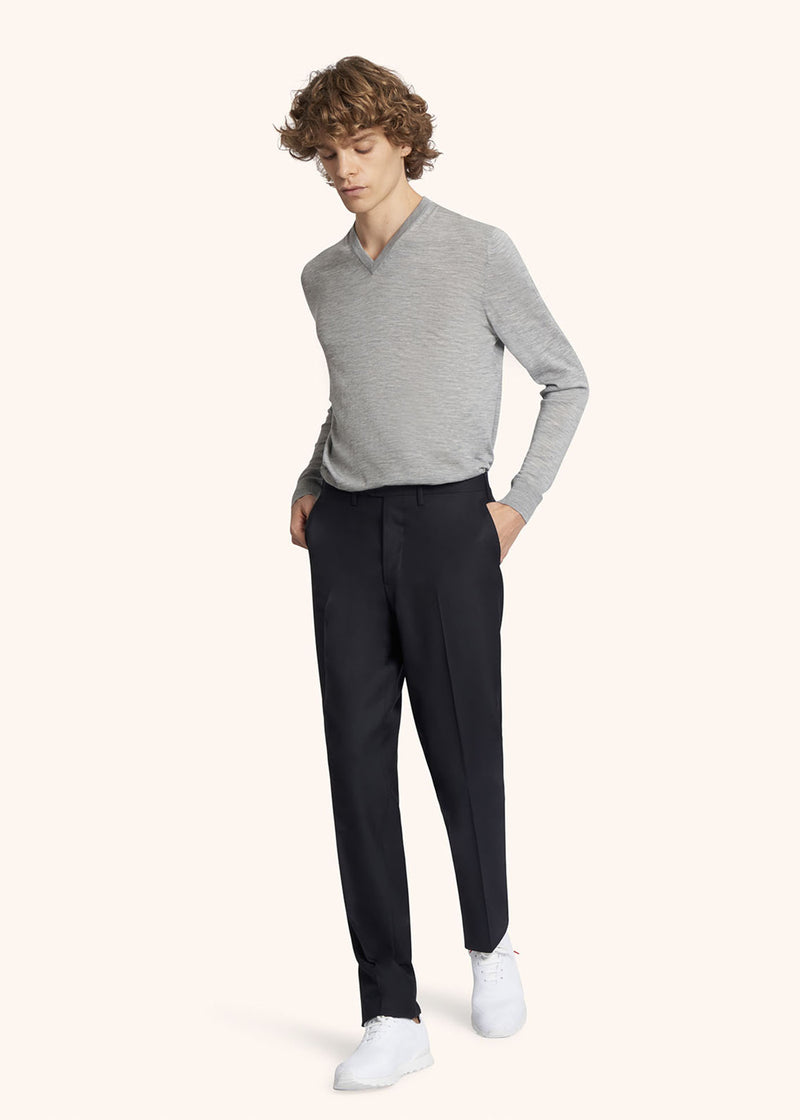Kiton MAGLIA SCOLLO V LANA UK8651000 Fino Al -60%