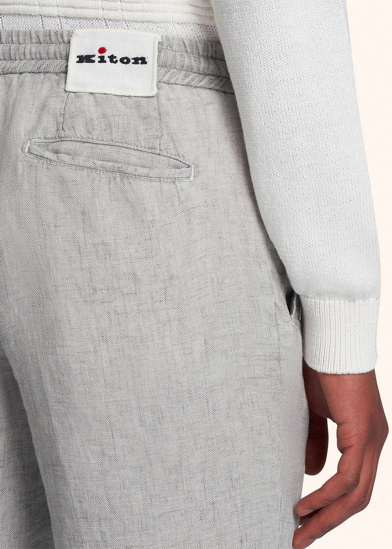 Kiton PANTALONI LINO UPLACK0613D01 Outlet