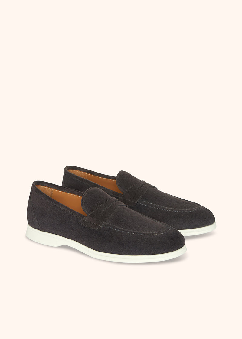 Kiton MOKA - MOCASSINO CALFSKIN USSA075N0097706 Soddisfazione Garantita