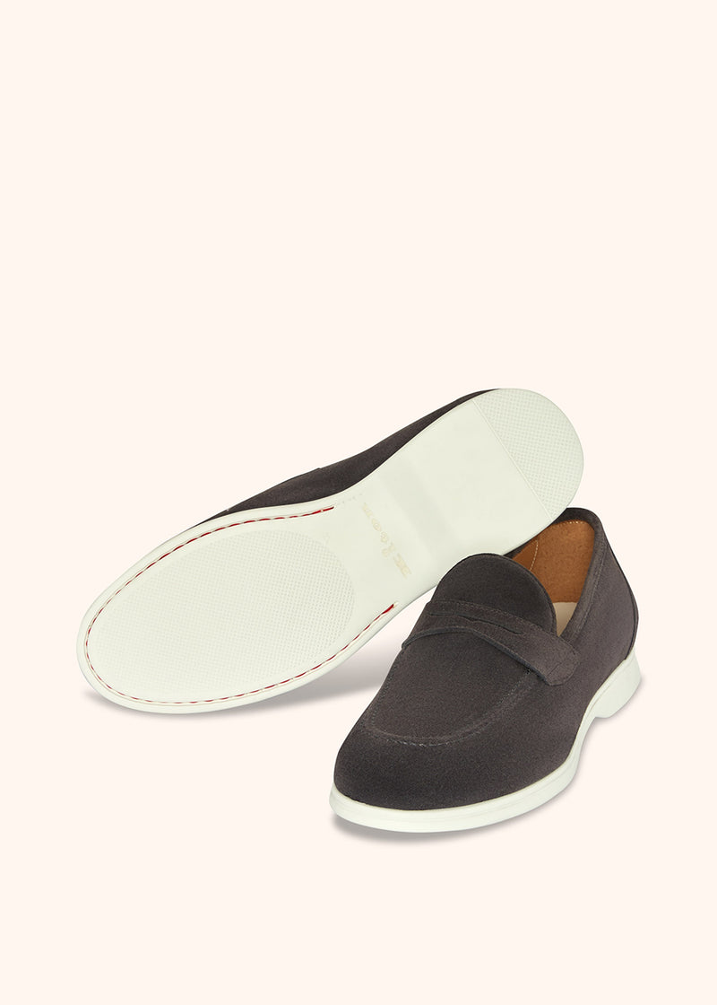 Kiton MOKA - MOCASSINO CALFSKIN USSA075N0097706 Soddisfazione Garantita