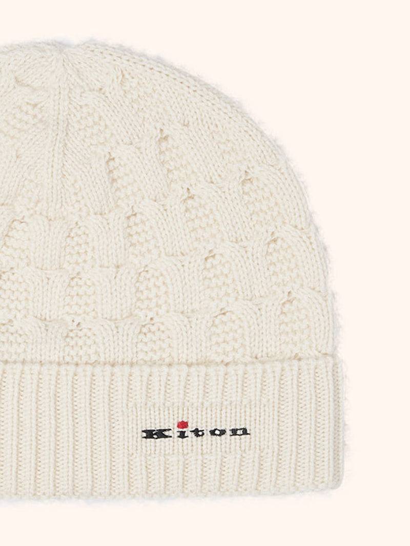 Kiton CAPPELLO BERRETTO IN MAGLIA Cashmere UMK007302 Sottocosto