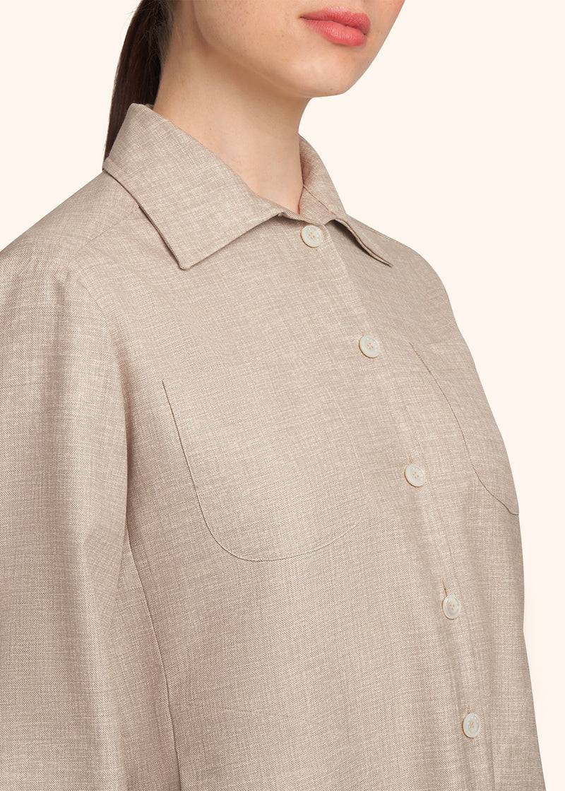 Kiton CAMICIA LANA VERGINE D50429K0627C09 Vendita Calda