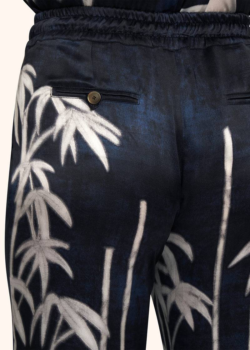 Kiton PANTALONI SETA D48122K0978C13 Nuova