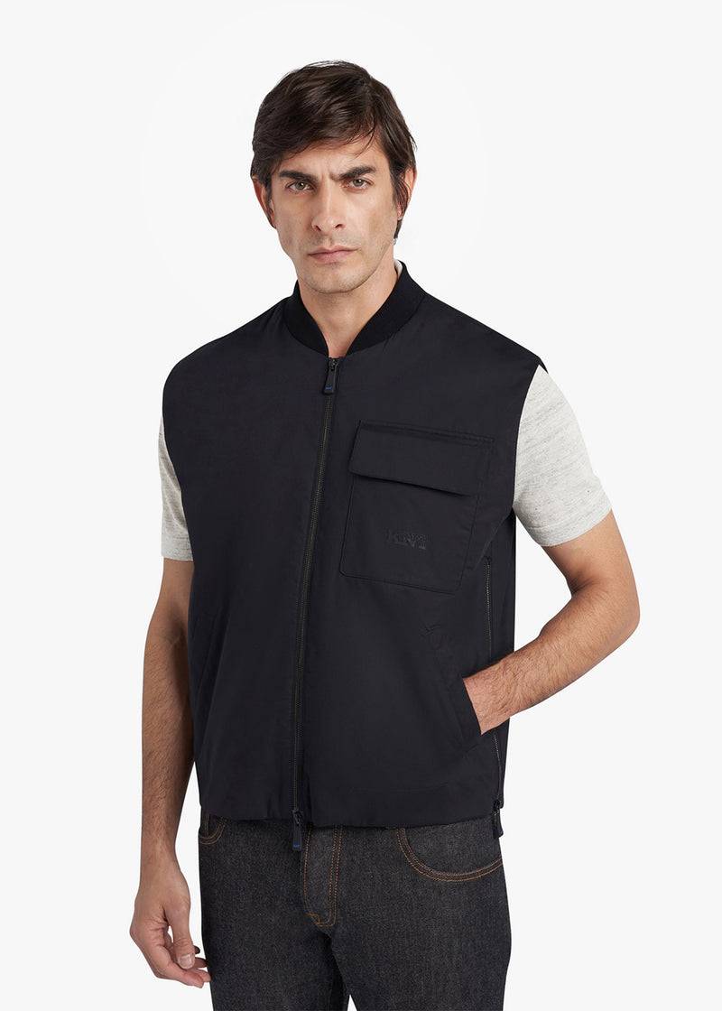 Kiton GIUBBOTTO SMANICATO COTONE UGKN060K0705D02 Moda
