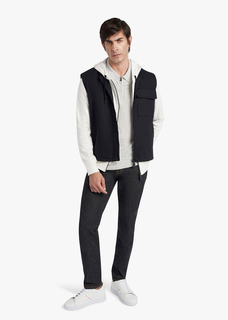 Kiton GIUBBOTTO SMANICATO COTONE UGKN060K0705D02 Moda