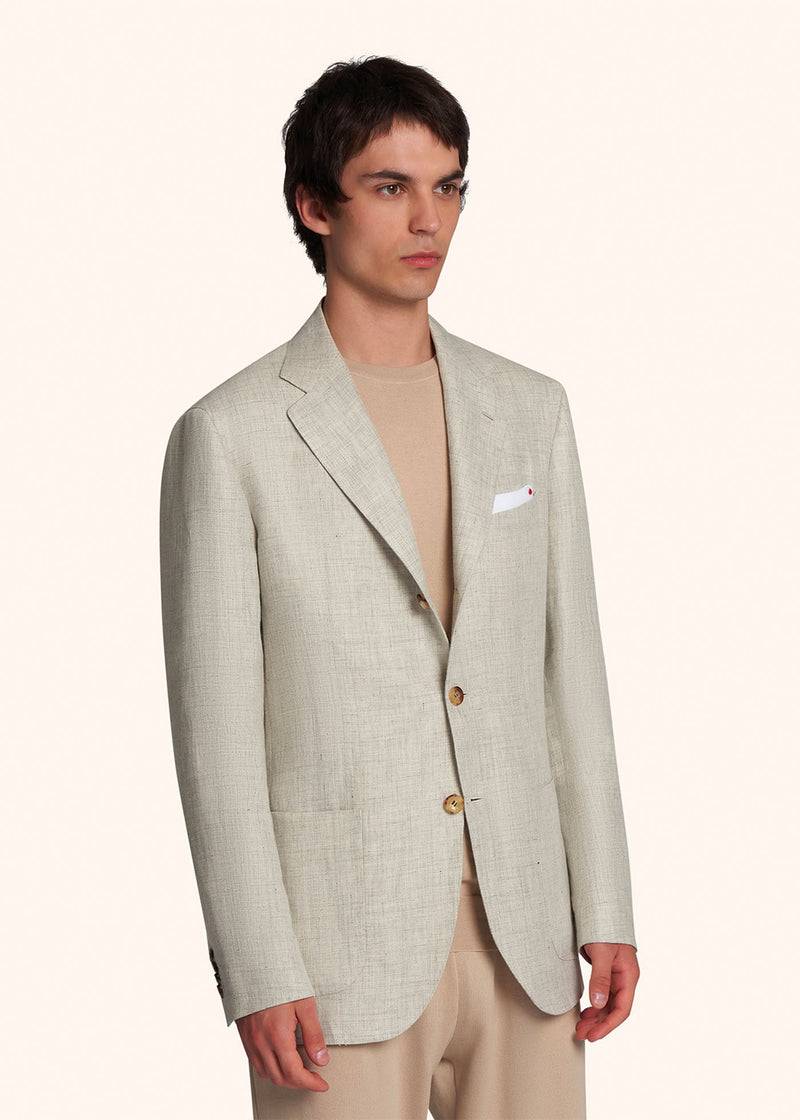 Kiton GIACCA LINO UG89K0667C04 Consegna Veloce