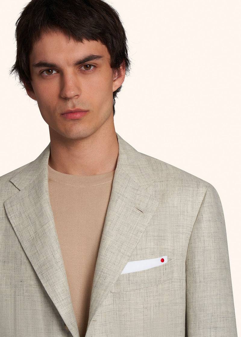 Kiton GIACCA LINO UG89K0667C04 Consegna Veloce