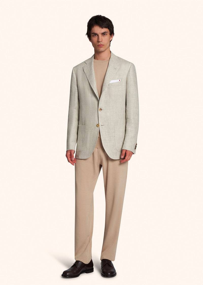 Kiton GIACCA LINO UG89K0667C04 Consegna Veloce