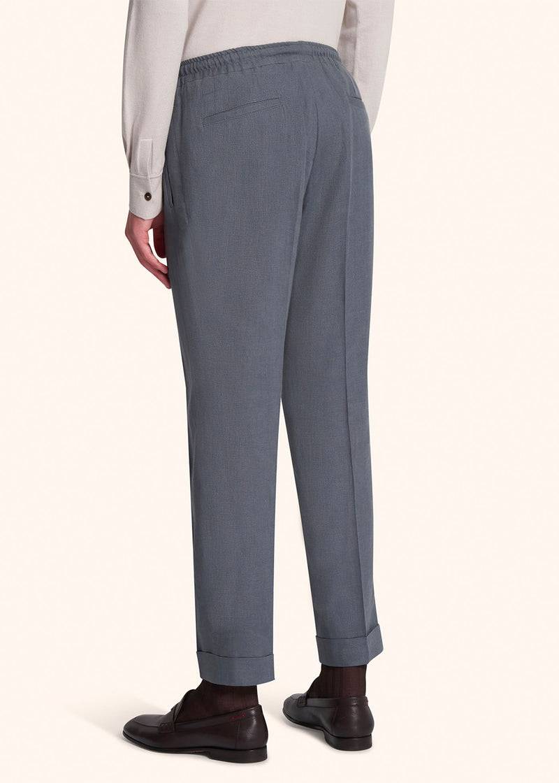 Kiton PANTALONI LINO UPN01H0883815 Nuova