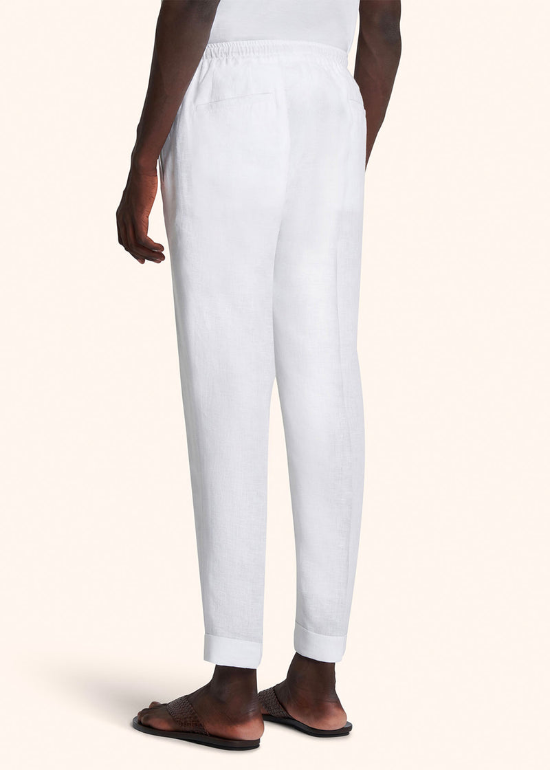 Kiton PANTALONI LINO UPN01H0883801 Moda