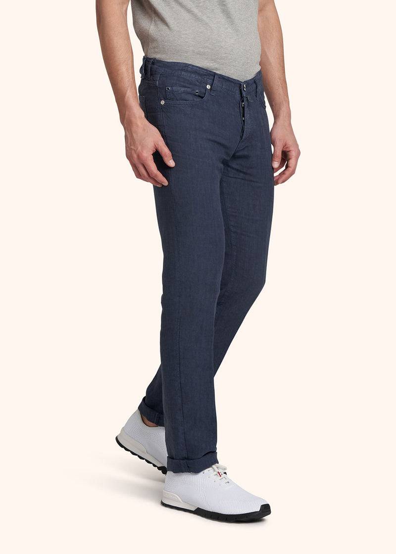 Kiton PANTALONI ULTRA SLIM Lino UPNJSM2J0760A07 Outlet
