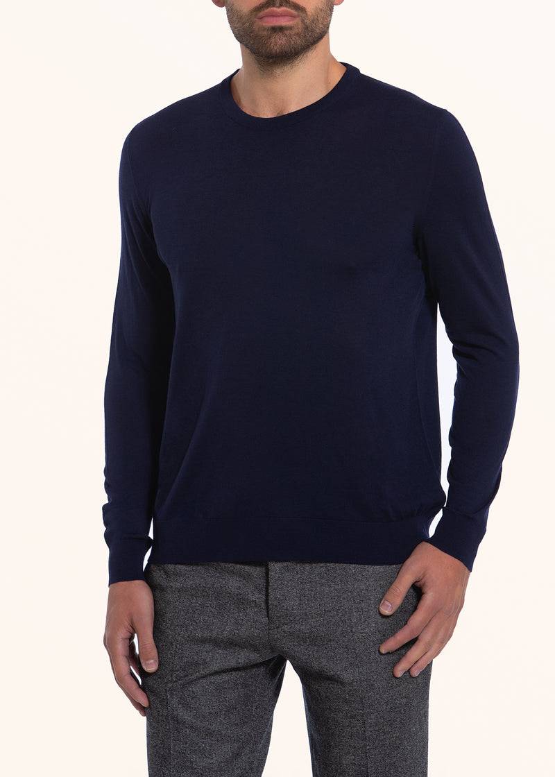 Kiton MAGLIA Lana UK863W19K4 Vendita Economica