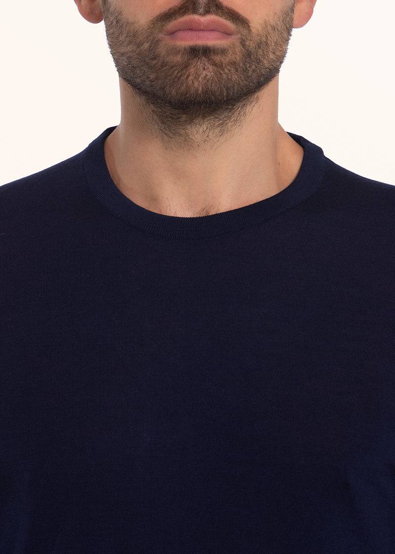 Kiton MAGLIA Lana UK863W19K4 Vendita Economica