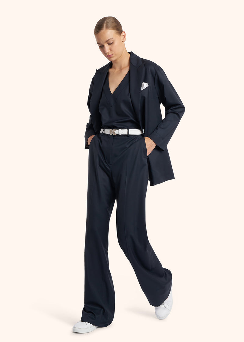Kiton PANTALONI LANA VERGINE D48109K0102402 Outlet