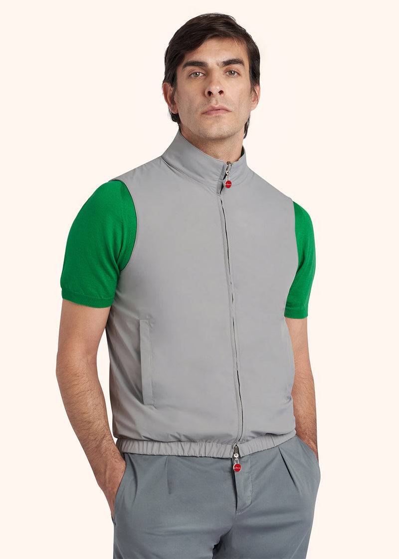 Kiton GIUBBOTTO SMANICATO POLIESTERE UW1730V0834C03 In Saldo