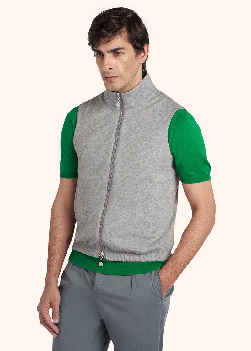 Kiton GIUBBOTTO SMANICATO POLIESTERE UW1730V0834C03 In Saldo