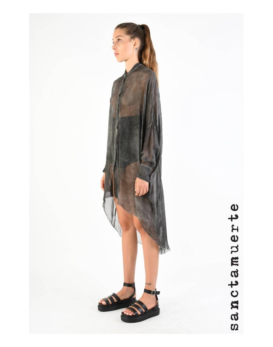 La haine inside us 9B SM306 CAMICIA Grigio Vendita Economica