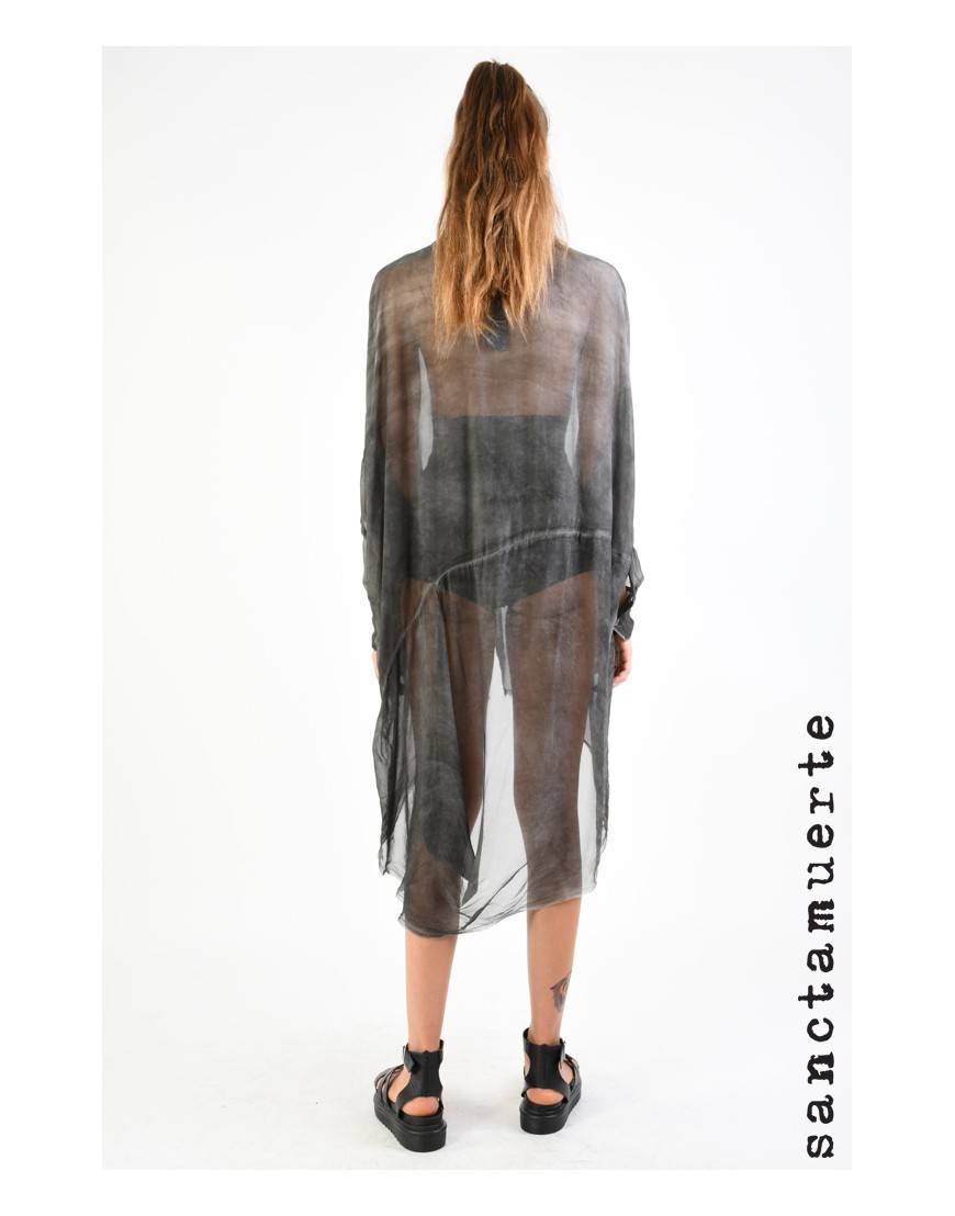 La haine inside us 9B SM306 CAMICIA Grigio Vendita Economica