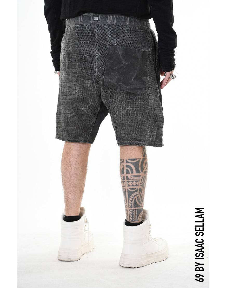 La haine inside us GUSSETS SHORT GRILLAGE PLOMB In Linea