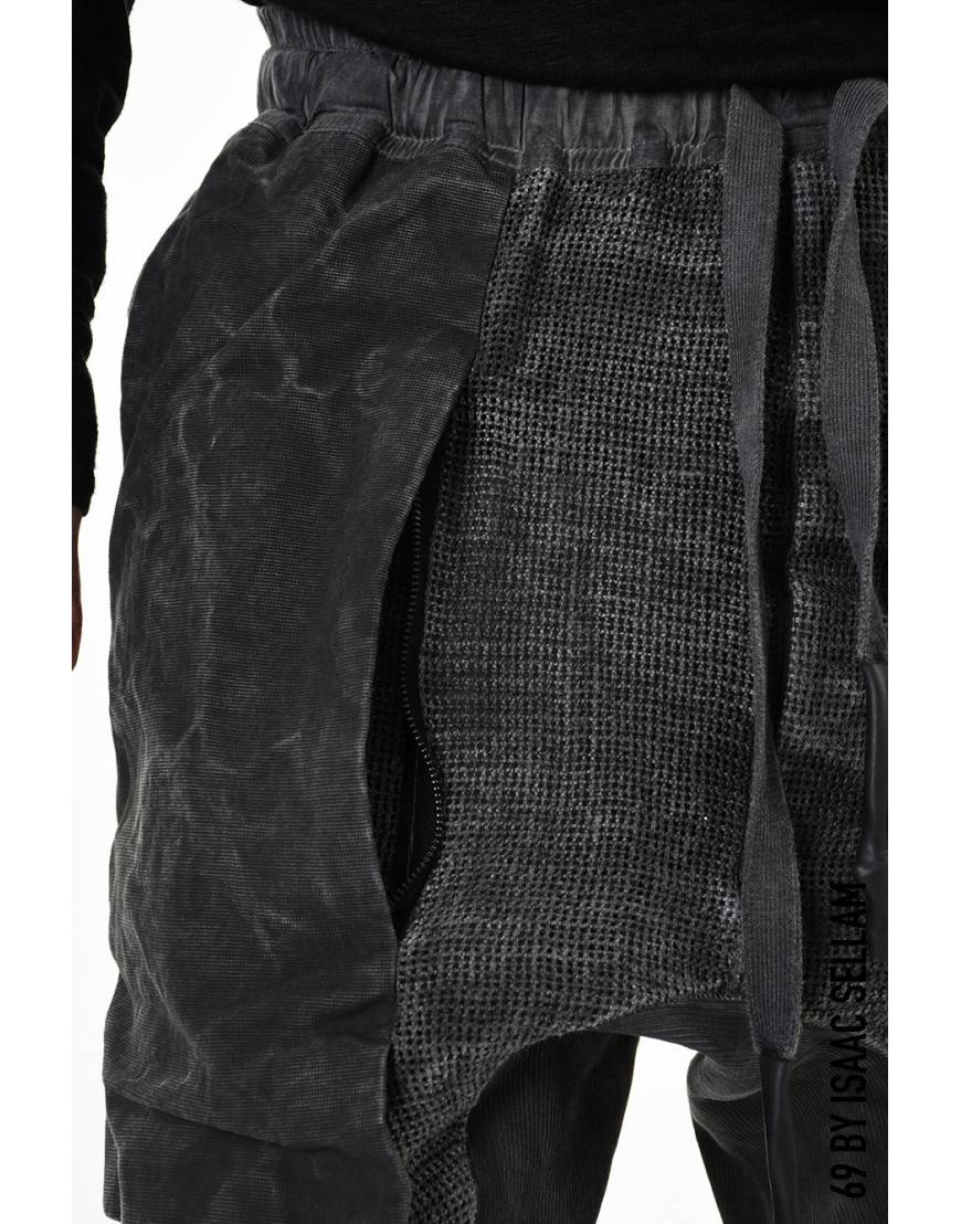 La haine inside us GUSSETS SHORT GRILLAGE PLOMB In Linea