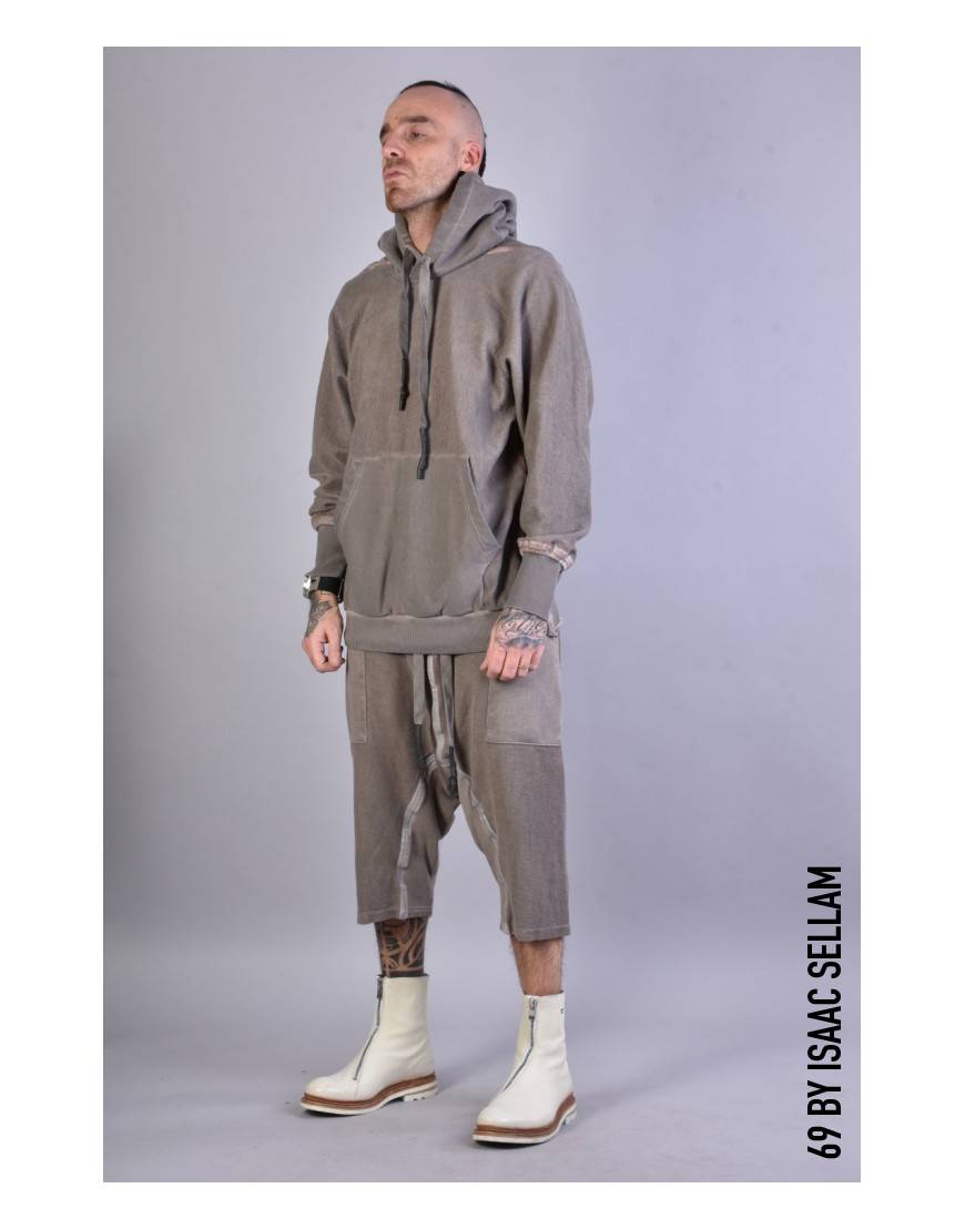 La haine inside us KANGOO HOOD SPONGE Taupe Spedizione Gratuita