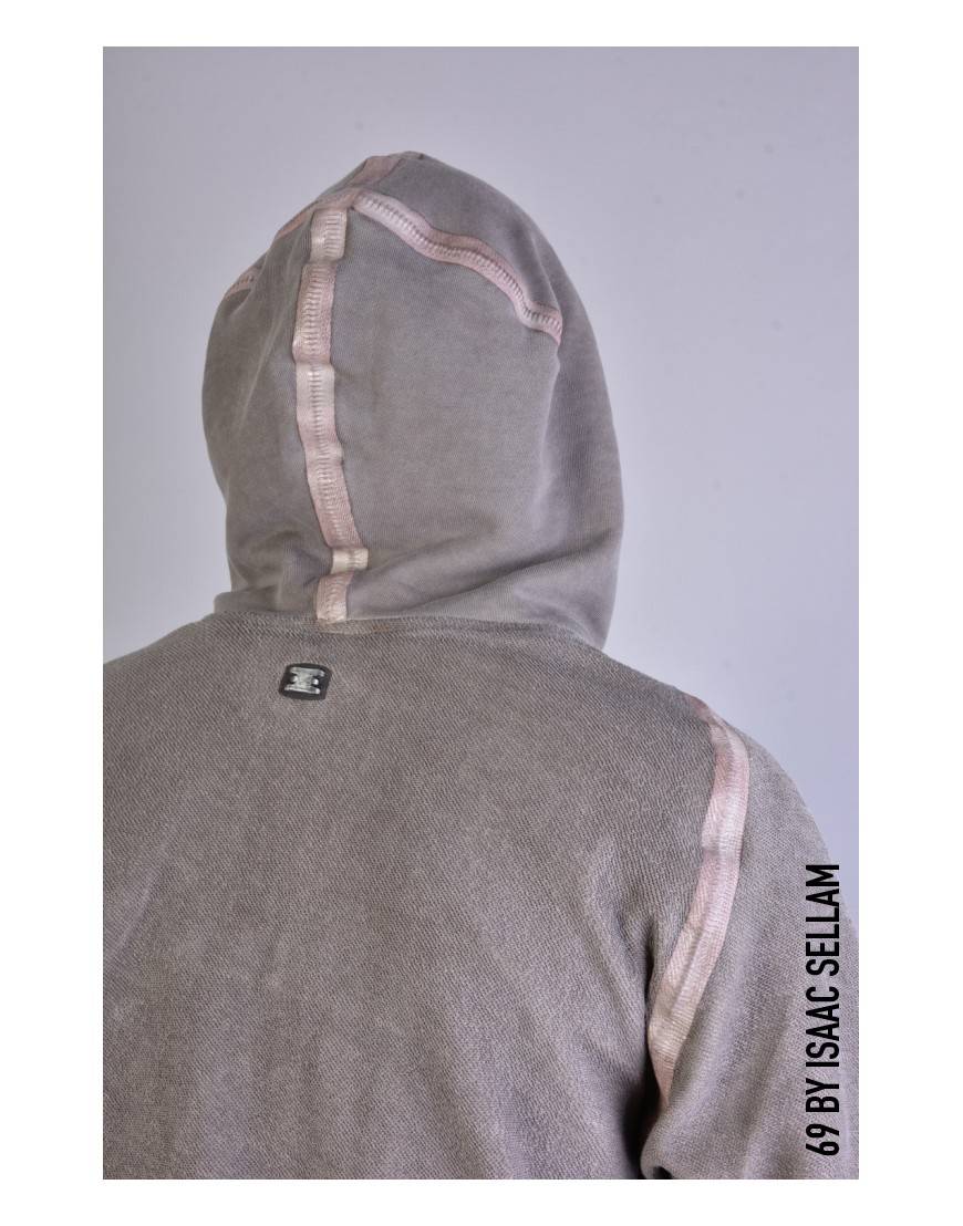 La haine inside us KANGOO HOOD SPONGE Taupe Spedizione Gratuita