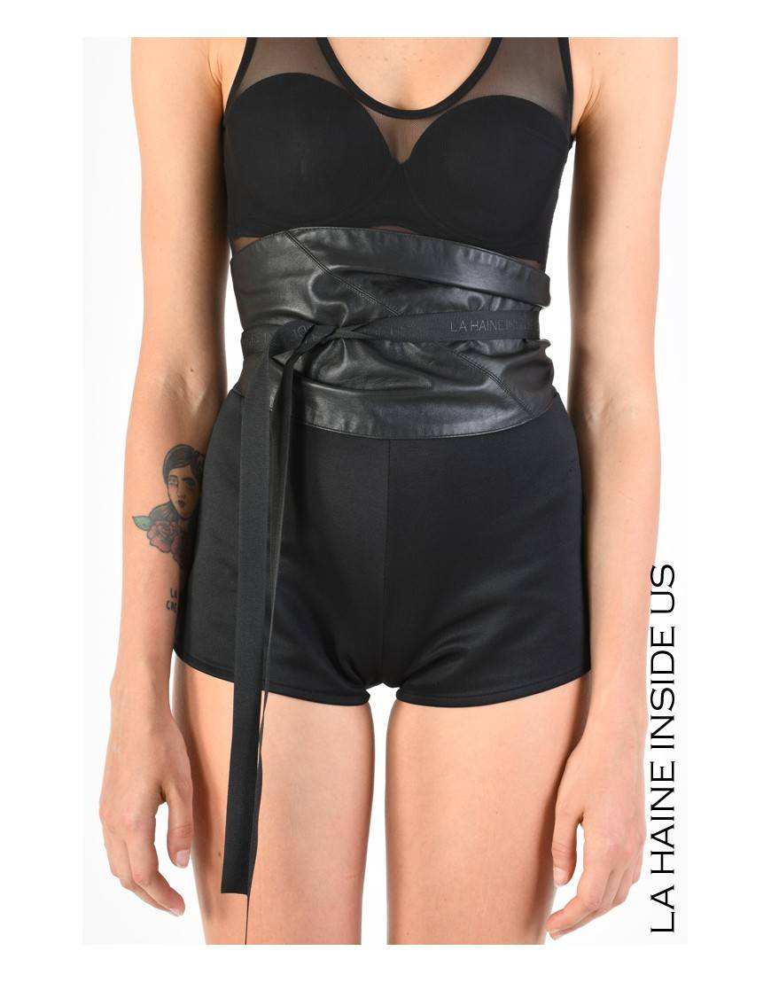 La haine inside us - PERMANENTE - 4B CIBELE FOULARD Pelle Nero Affare Del Giorno