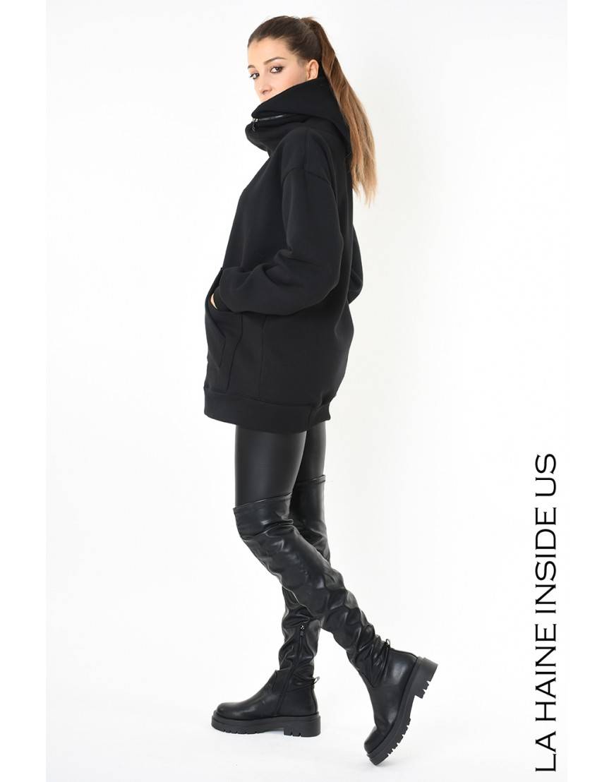 La haine inside us 3M LM201 FELPA UNISEX D Nero Vendita Calda