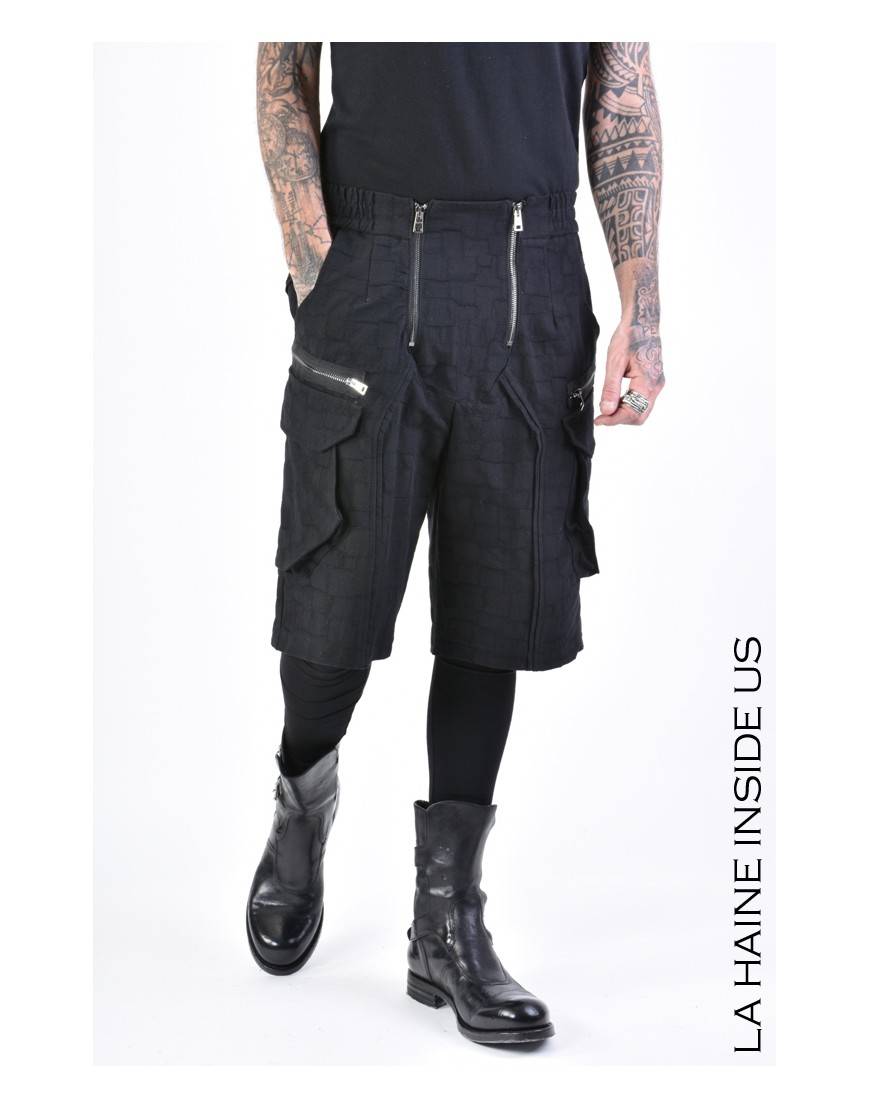La haine inside us 3B LM136 BERMUDA Nero Moda