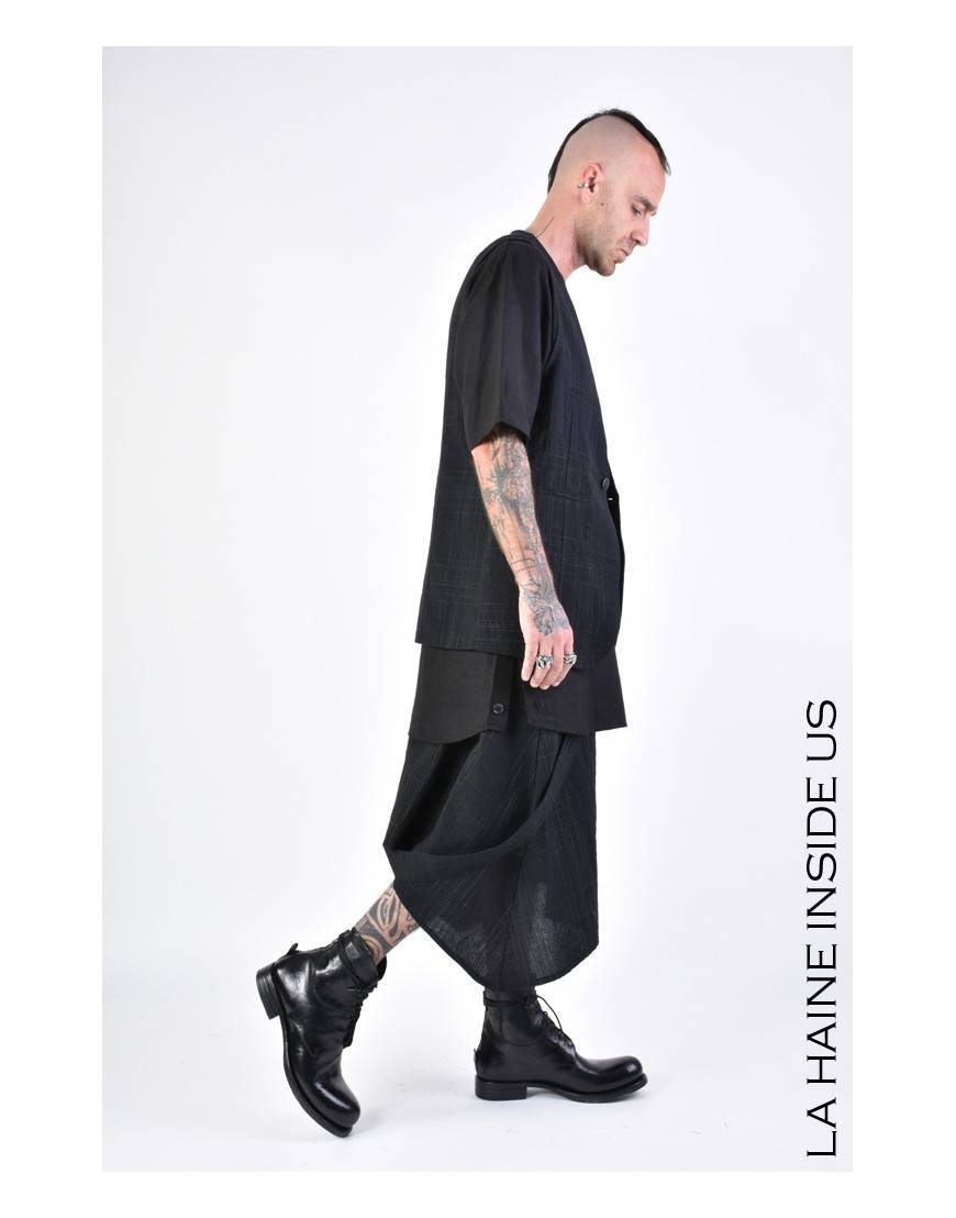 La haine inside us 3B LM144 GILET Nero Italy