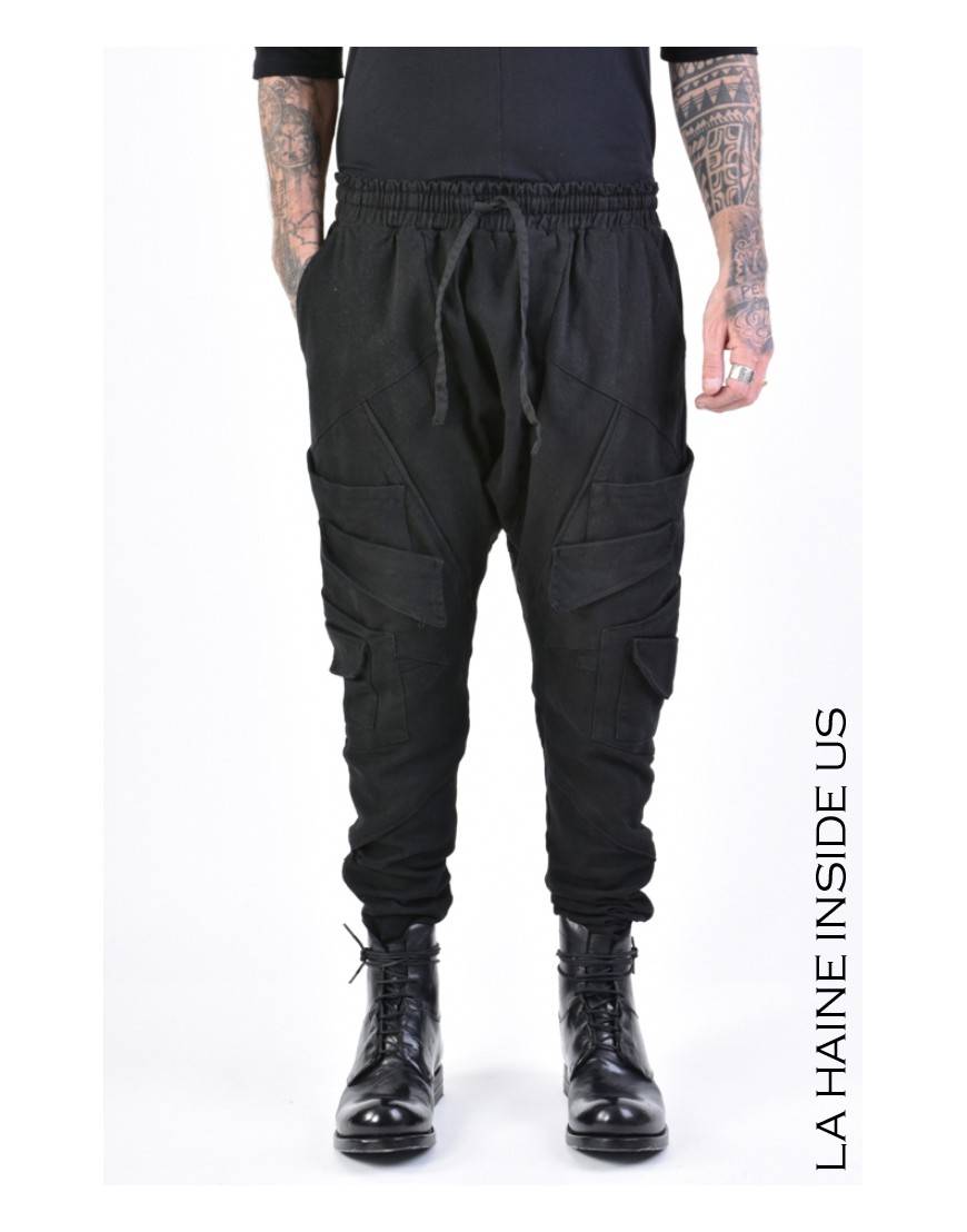 La haine inside us 3B LM155 PANTALONE Nero In Linea