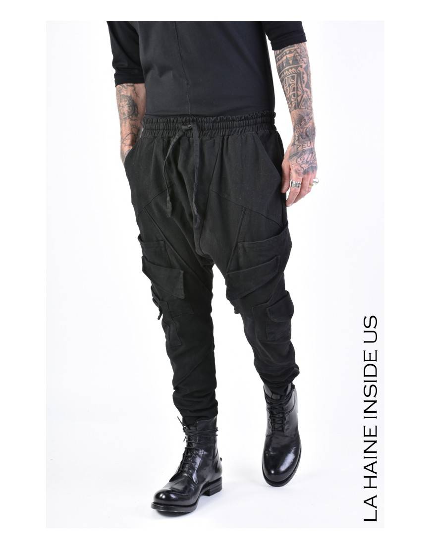 La haine inside us 3B LM155 PANTALONE Nero In Linea