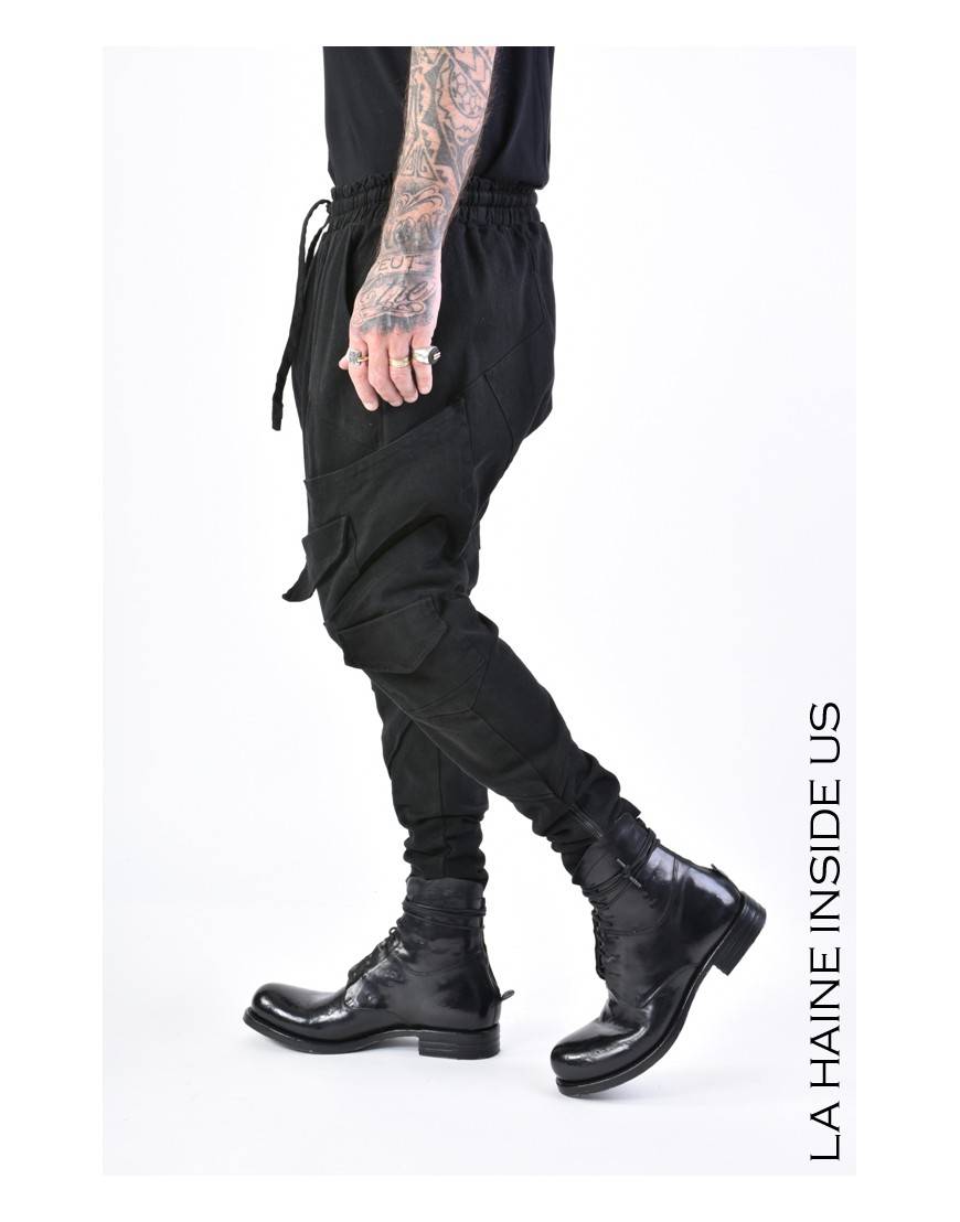 La haine inside us 3B LM155 PANTALONE Nero In Linea