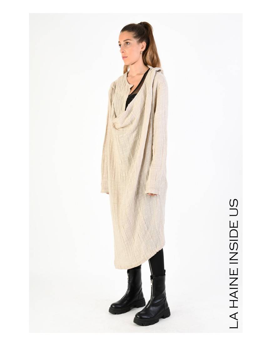 La haine inside us 3J LM164 CARDIGAN UNISEX D Beige Vendita