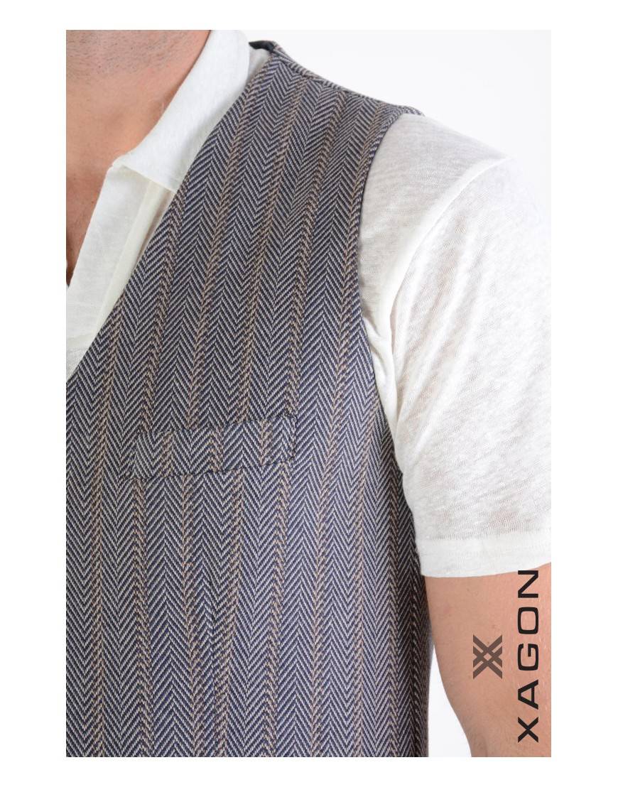 La haine inside us GILET 1PGLBRU Blu Vendite Flash