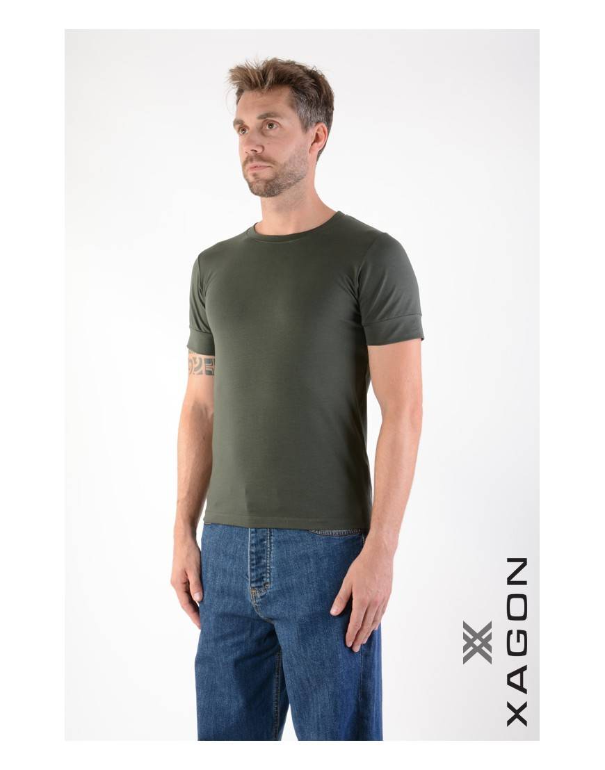 La haine inside us T-Shirt MD1012 Verde In Linea
