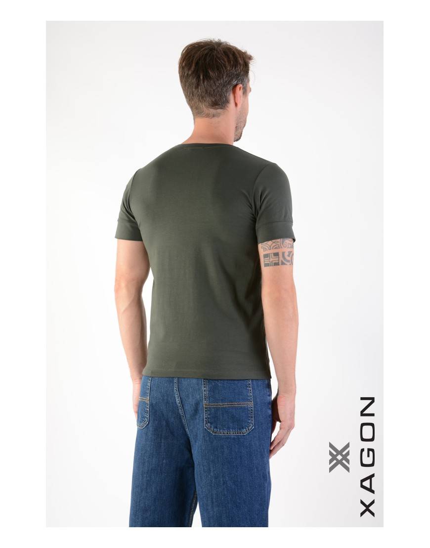 La haine inside us T-Shirt MD1012 Verde In Linea