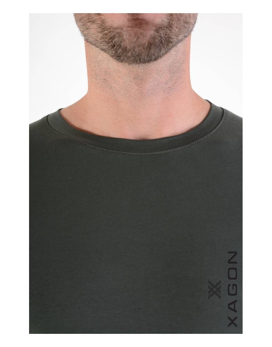 La haine inside us T-Shirt MD1012 Verde In Linea
