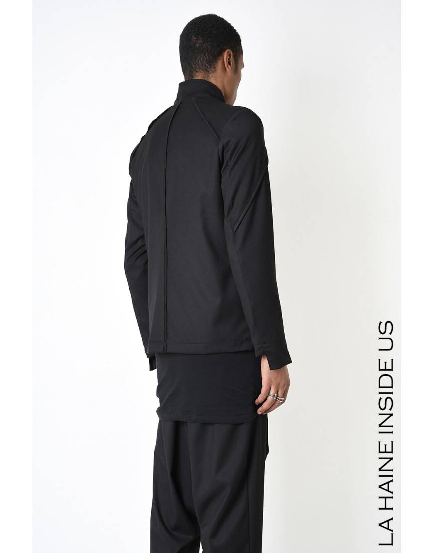 La haine inside us 3B LM197 GIACCA Nero Saldi Di Fabbrica