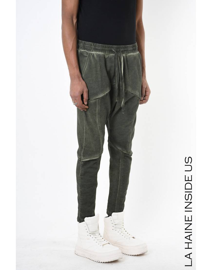 La haine inside us 3B LM199 PANTALONE Verde Pezzi Unici
