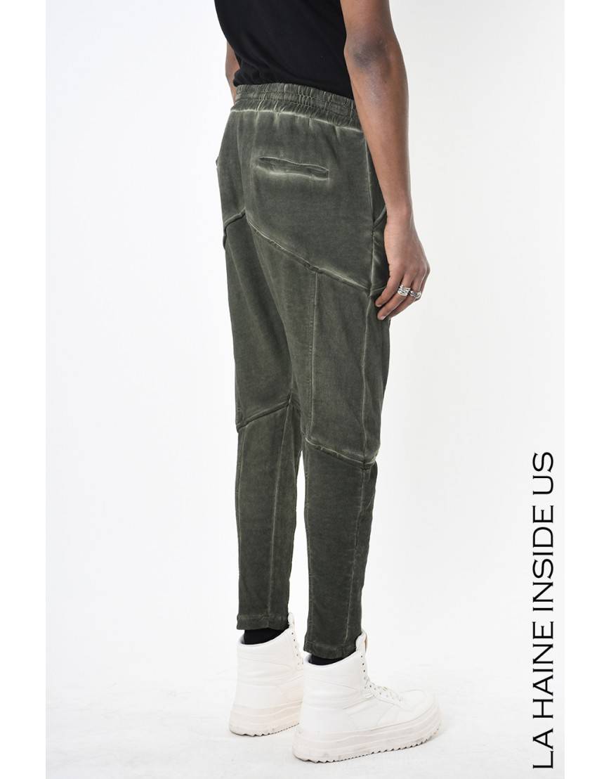 La haine inside us 3B LM199 PANTALONE Verde Pezzi Unici